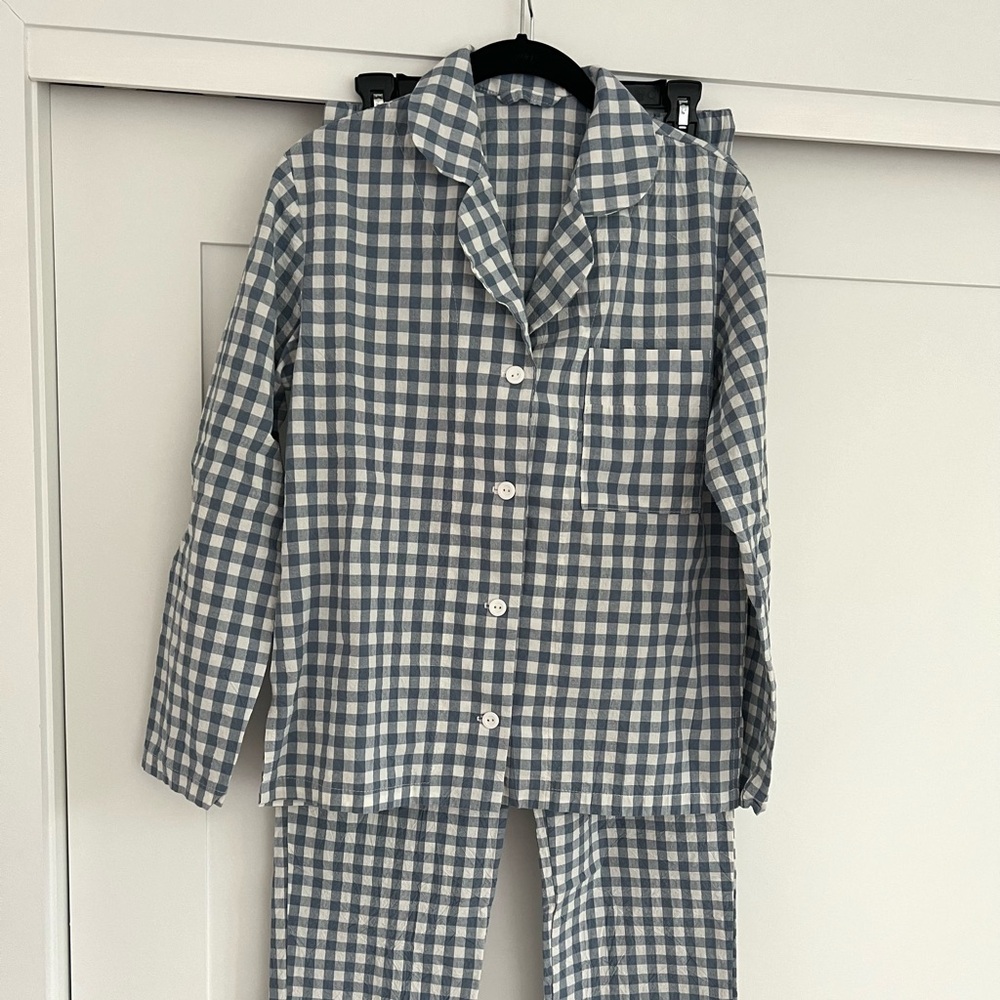 Plaid pajama set